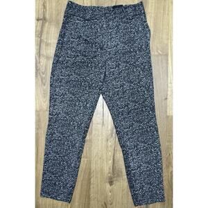Express Pants Women's Size 8 Ankle High Rise Black White Print Pockets New